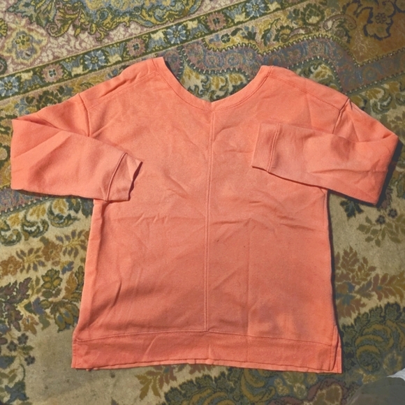 THE SWEATSHIRT PROJECT CORAL CROSS BACK SWEATSHIRT LIKE NEW - Picture 4 of 5